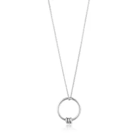 Ania Haie Modern Circle Necklace - Silver