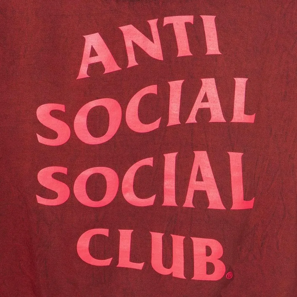 AntiSocialSocialClub DON’T RED HOODIE-RED