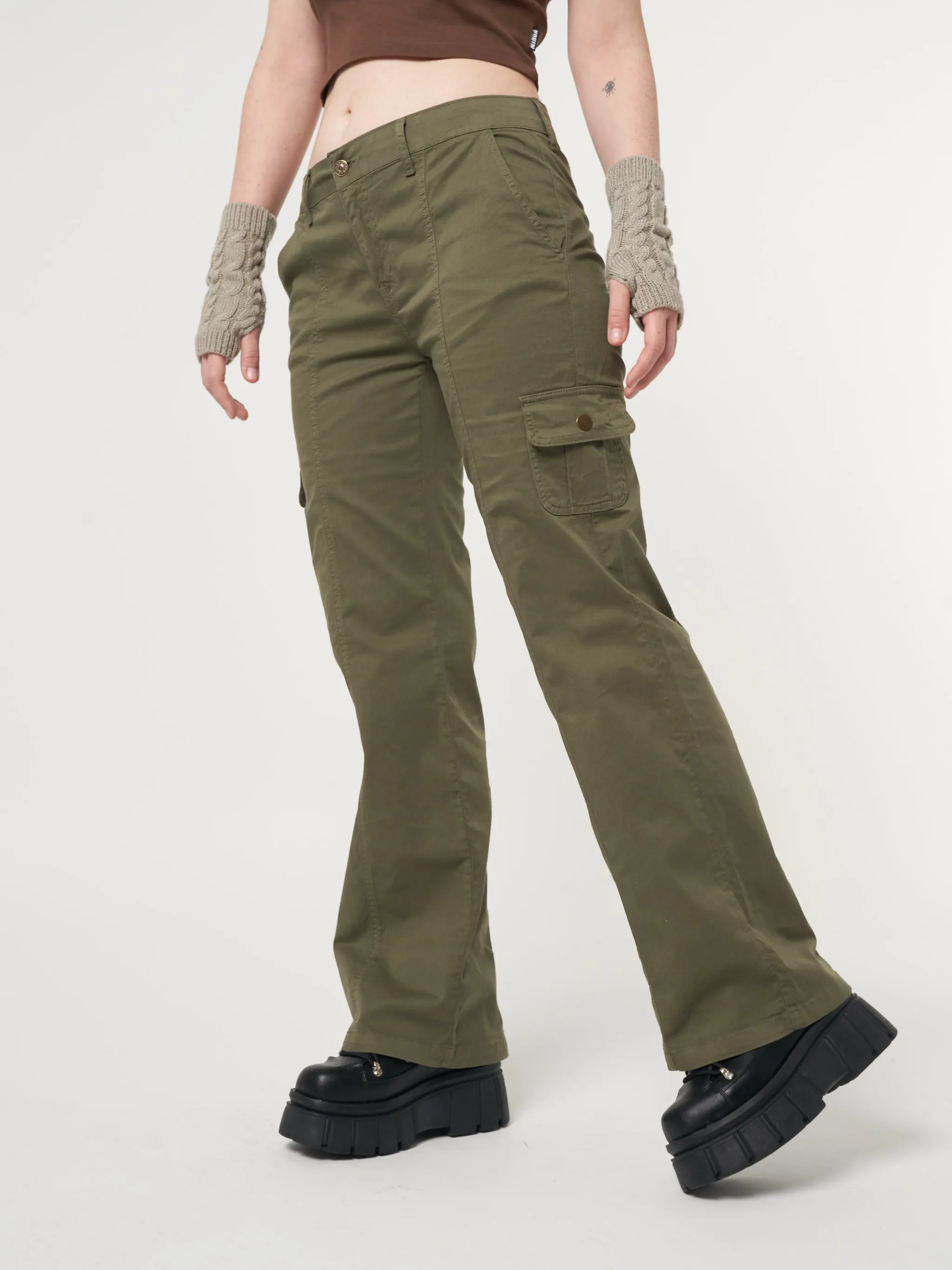 Eve Green Y2k Cargo Pants