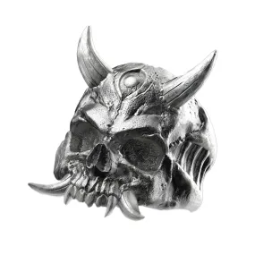 Hannya Mask Scull Huge Men's Ring Silver 925