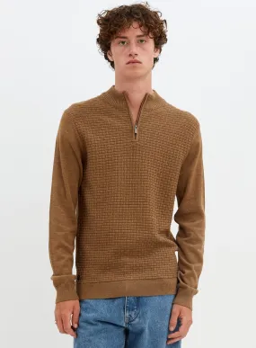 NOLAN  | Nolan cotton mock neck fine gauge sweater || NOLAN  |  Chandail fin en coton à col roulé