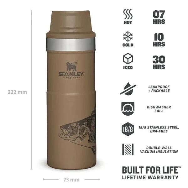 Stanley Trigger-Action Travel Mug Tan Peter Perch 0.47 L