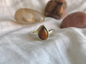 Tiger’s Eye Efimia Ring - Teardrop (US 6.5 & 7.5)